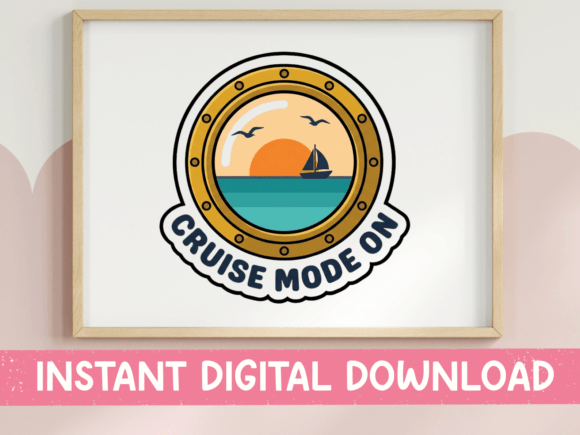 Cruise Mode On: The Porthole Sticker Design Asset