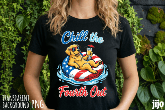 Patriotic Dog Fourth American PNG: Design Assets for Impact