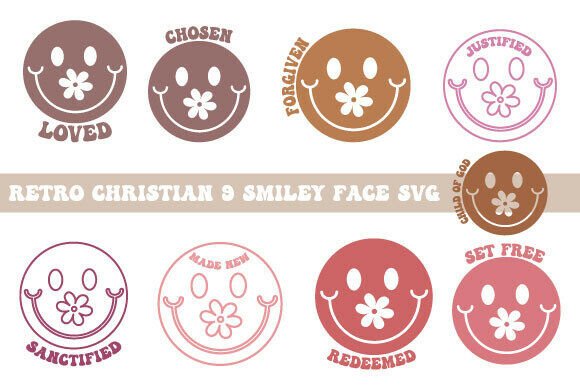Retro Christian Shirt SVG: Trendy & Happy Design Assets
