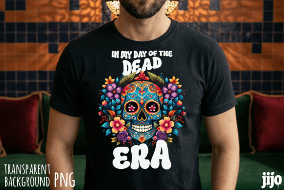 Skull Flowers Colorful Dead PNG: A Bold Design Asset