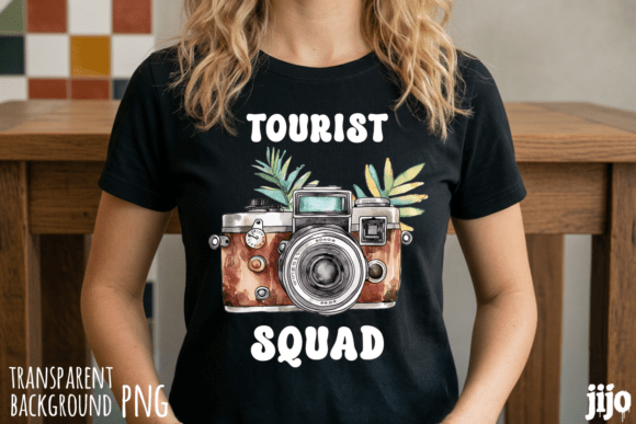 Tourist Squad Camera Travel PNG: A Designer's Essential Asset